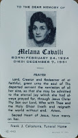 Funeral Card caballi melana orig